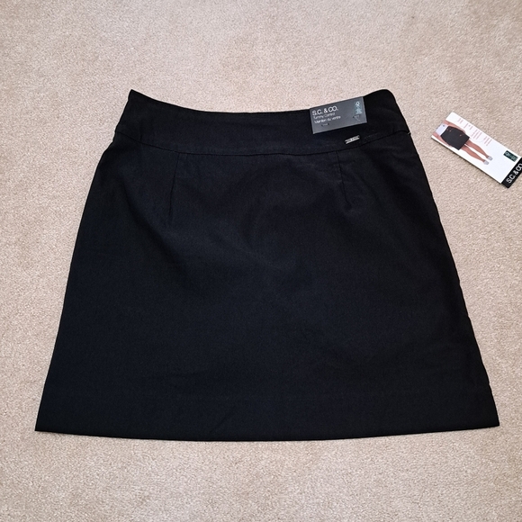 S.C.& Co. Pull On Skort Black Stretch Skirt Women's Various Sizes New! - Picture 12 of 12